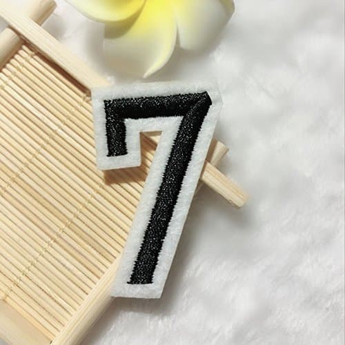 Digital Patch DIY Number 0-9 Embroidered Sticker Iron On/Sewing On Clothing Applique Badges