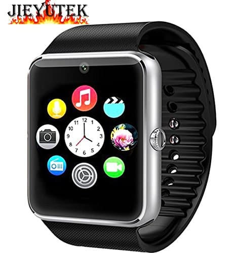 Aberobay Smart Bluetooth VER 3.0 1.54" 2.0MP Resolution of 240x240 PIXEL GT08 Wristwatch Heart Rate Monitor NFC Bluetooth connectivity support share for Sports Pedometer, Sleep Monitoring, Answering Phones, Remote Camera, Intelligent Anti-lost and Other Functions Ranging, is Currently The Most Powerful Smart Watch Support Android System -Silver