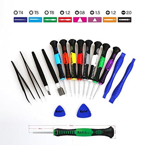Kaisi New 16 in 1 Best Small Versatile Precision Screwdriver Set Kit Repair Tools For Cell Phone,Iphone 7/ 7 Plus 6/ 6S Plus / 5 / 5S / 4 / 4S,ipad 4/3/2 ,Samsung,LG ,HTC and Macbook Air