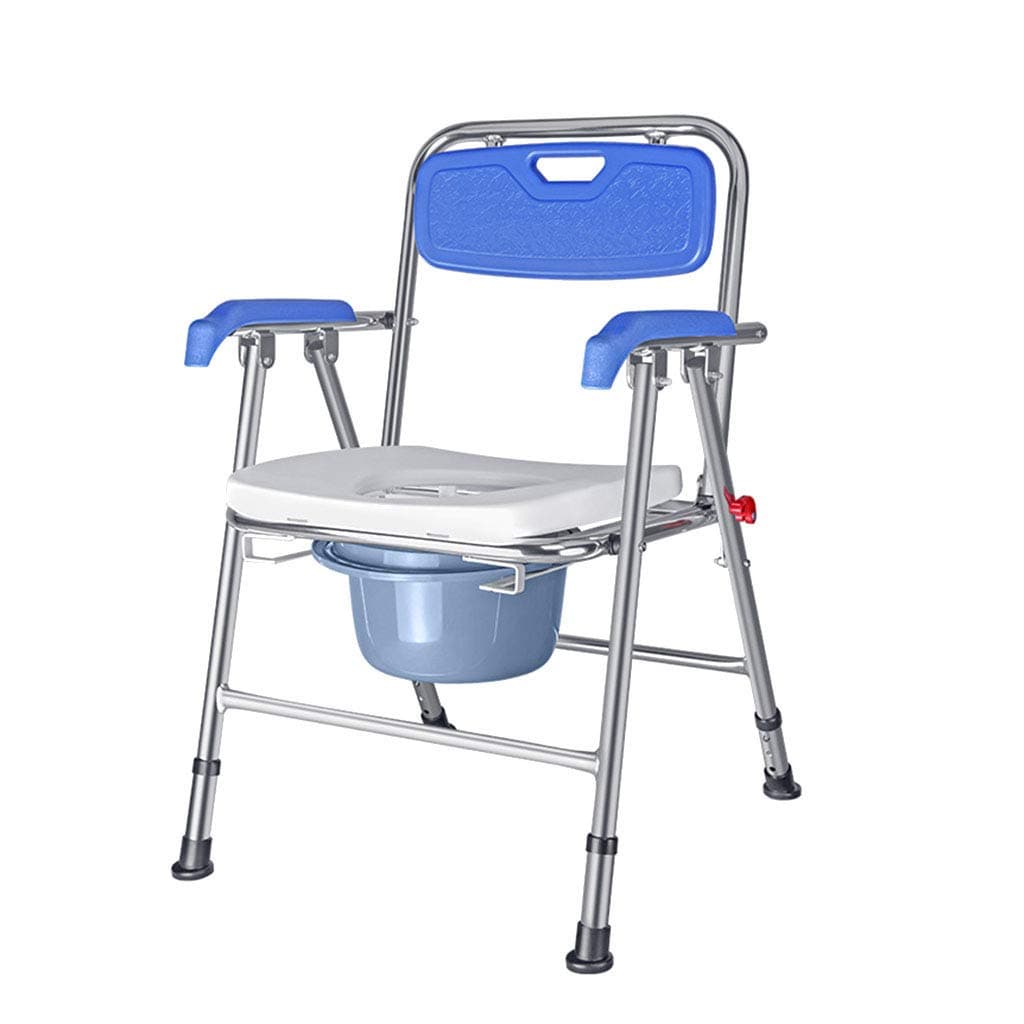 Bedside Commodes ROMX Portable Toilet, Deluxe Commode Chair 3-in-1 Shower chair | Toilet lift bracket | Portable folding For Old people, disabled people, people with reduced mobility
