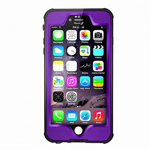 TopSun IP68 Water Proof Case for Apple iPhone 6 / 6s Plus - Purple 5.5"