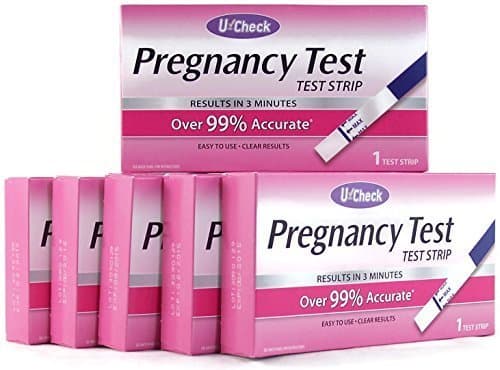 U-Check Pregnancy Test Strip Kits, 1 Strip (Pack of 6) 6 TOTAL TEST STRIPS by SCI International, Inc.