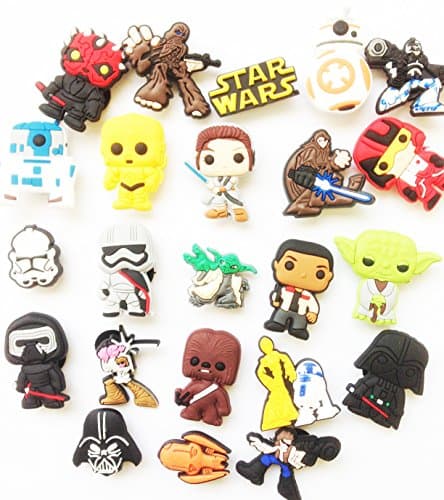 15 Pcs Set Star Wars Random Choose Style for Shoe Charms for Croc Shoes & Wristband Bracelet