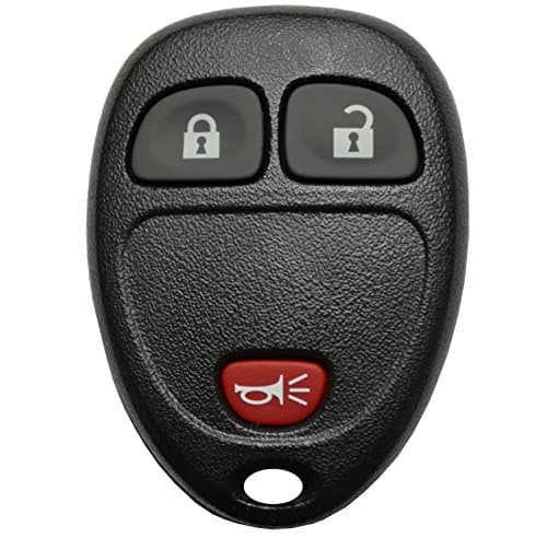 QualityKeylessPlus 3 Button Remote Keyless Entry Fob Transmitter for GM Remote FCC ID OUC60221 with Free Key Tag Service
