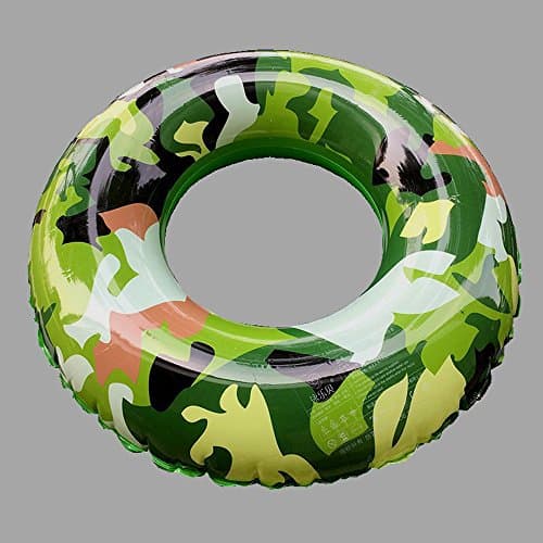 Inflatable Camouflage Swim Ring Summer Fun Two Size Pool Toys (90#)