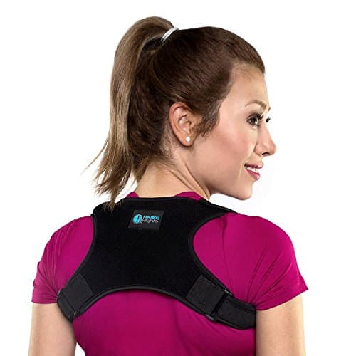 Discreet Back Posture Corrector for Women, Men and Kids - (27.5' -48') Clavicle posture support - Improve Bad Posture, Hunchback, Shoulder Corrector, Upper Back Pain Relief by Healing Rights™