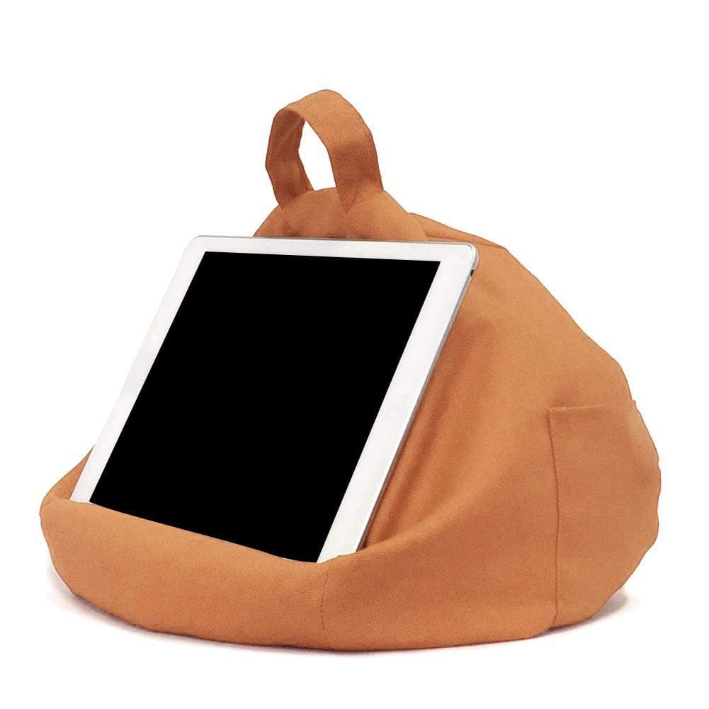 S WIDEN ELECTRIC Tablet Pillow Holder | Soft Pillow Lap Stand for iPads, Tablets, eReaders, Smartphones, Books, Magazines | Portable Bean Bag Imitation Hemp Car Home Tablet Cushion
