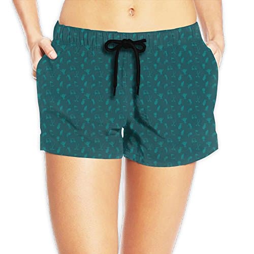 Women's Golf Golf Stick Golf Lover Gift Printed Summer Casual Shorts Beach Shorts Swim Trunk XXL