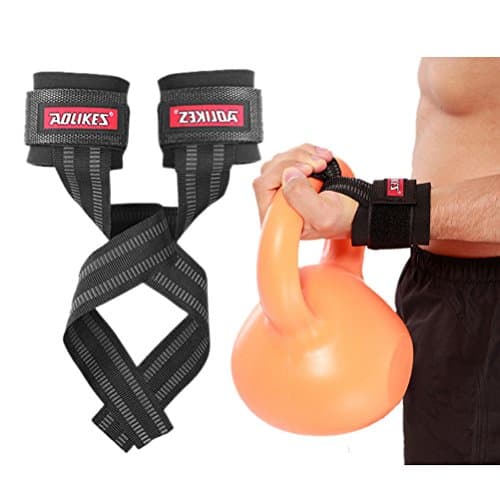 ruix 2 Pcs Wrist Support Strap, Adjustable Lifting Straps With Neoprene Padding For Weightlifting, CrossFit, Bodybuilding, Powerlifting, Strength Training