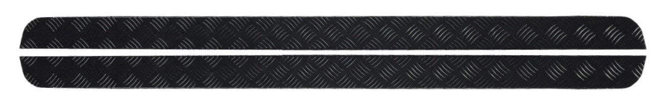 M12 Sill Protectors - 3mm Chequer Plate €“ Powdercoated Black - Defender 110 - CHALLENGER