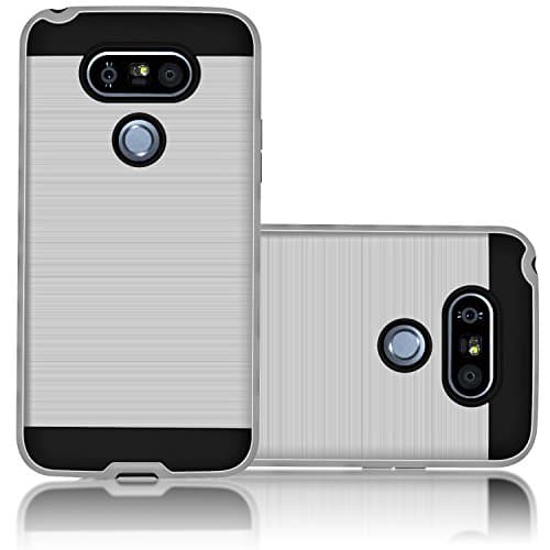 LG G5 Case, Carkoci Brushed Metal Texture, Shock Absorbent, Slim Fit, Drop Protection Rugged Cover for LG G5 Mobile Phone