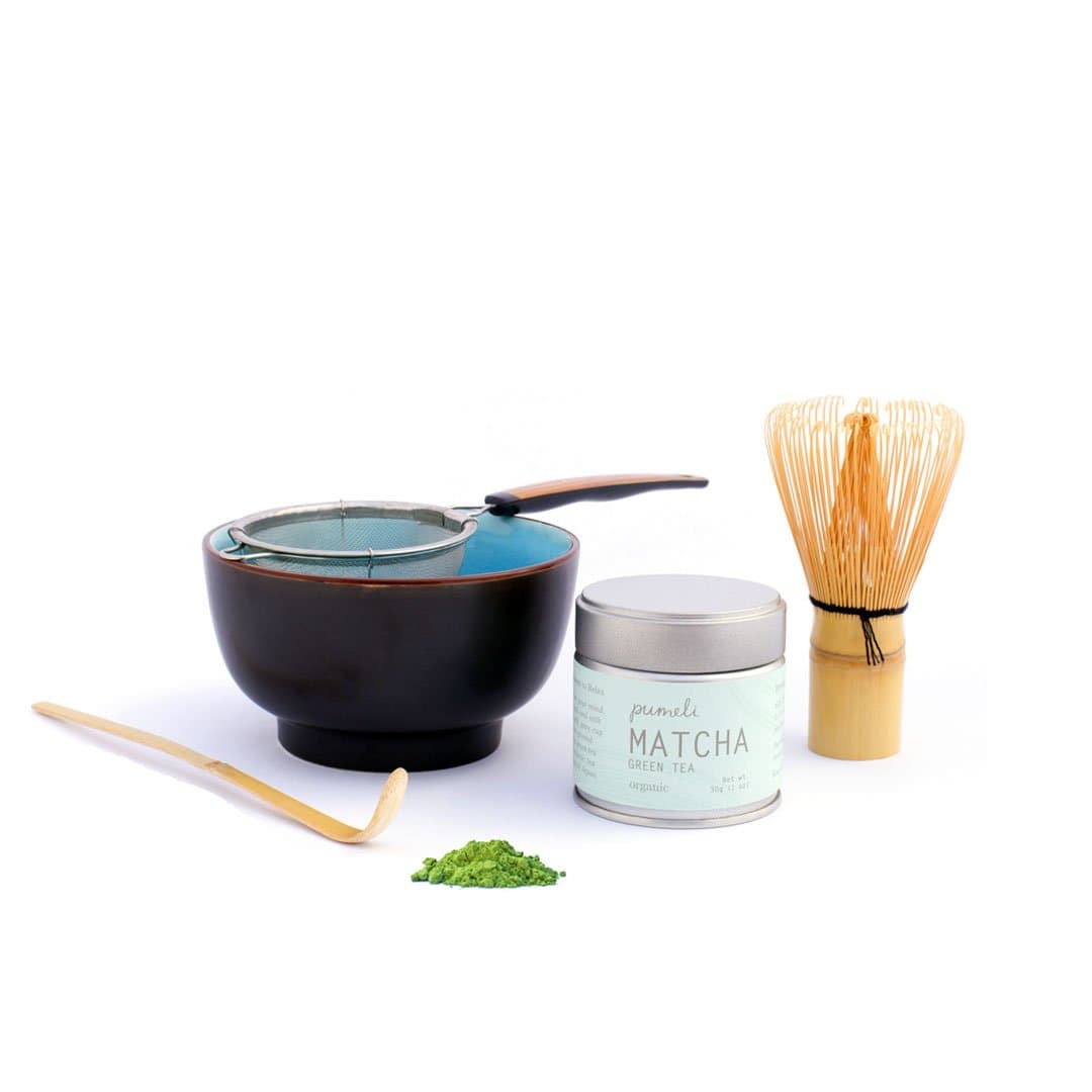 Matcha Tea Gift Set - Complete Kit to Make Japanese Matcha by Pumeli (Set)