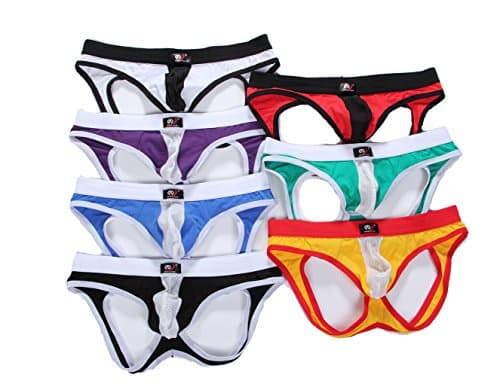 ARCITON Men's Sexy Low Rise Jock Strap Thong Pack of 7