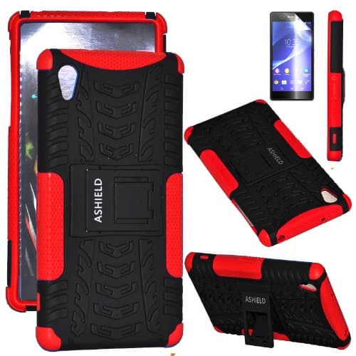 ASHIELD Sony Xperia Z2 Case - ShieldBox PRO Series Full-body Rugged Hybrid Protective Case Cover with Kickstand +Screen Protector , Dual Layer Design/Impact Resistant Bumper Prime