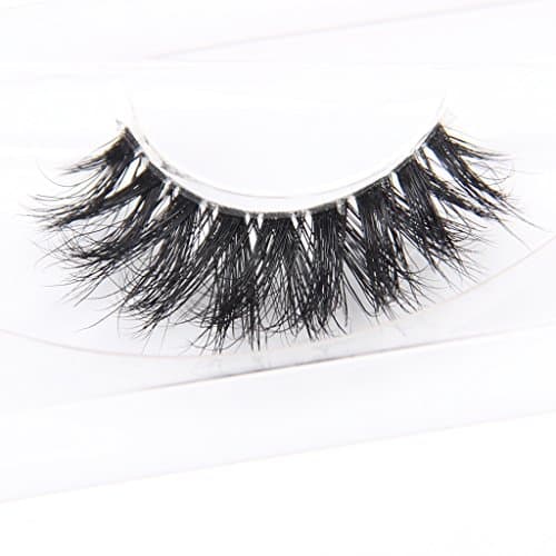 Arimika Handmade 3D Mink False Eyelashes -Reusable with Clear Invisible Flexible Band, Lightweight Natural Looking,Cruelty Free
