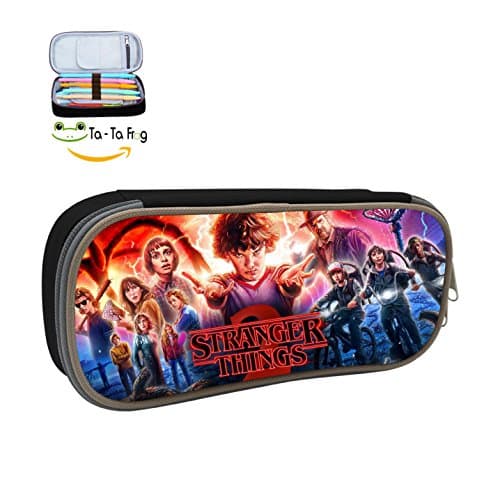 PINGPING88 Stranger-Things Pencil Case Bag Storage Organizer Student Box Blue