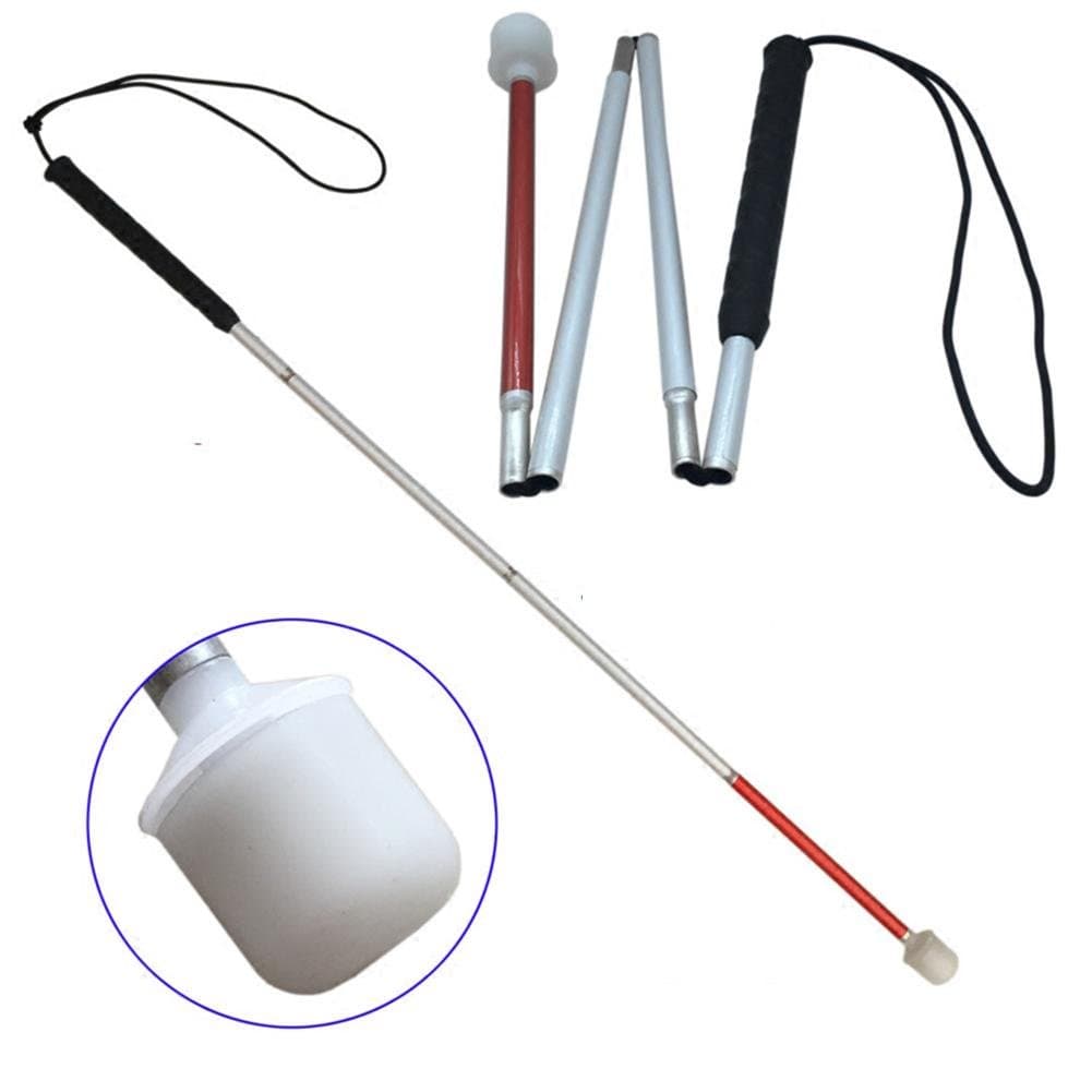 LPY-Child Folding Crutch Aluminum Alloy, Walking Sticks Suitable For Visually Impaired And Blind