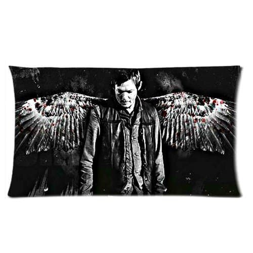 Daryl Dixon Norman in The Walking Dead Custom Unique Home Bedding Pillow Case Rectangle Pillow Cases Covers Standard Size 20"x36" One Side-04