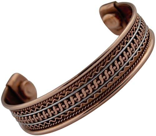 Magnetic Therapy Copper Stylish Bracelet Cuff Bangle for Both Men & Women Mcb118