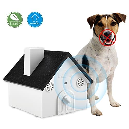 Smarlance Ultrasonic Anti Barking Device Sonic Bark Control Deterrents Stop Dog Barking, Safe for Dogs, Pets and Human, Outdoor Birdhouse Shape up to 50 Feet Range, Hanging or Mounting