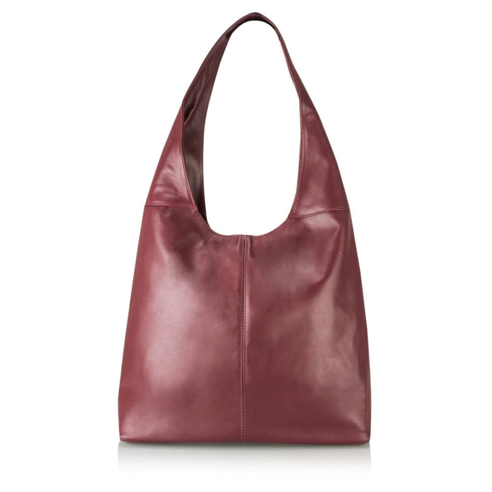 Sophy Slouchy Leather Bag, Bordeaux