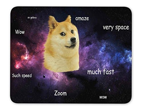 Doge Much WoW Rectangle Non Slip Rubber Mouse Pad Mousepad Mat