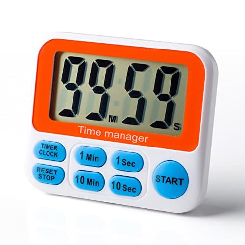 Aimila Digital Countdown Kitchen Timer With Alarm Clock Large Led Count Down Timer Fast Setting