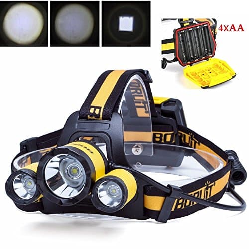 Decoroom LED Headlamp Headlight Torch Flashlight Lamp 5000LM 3T6 Rechargeable Waterproof Model B17 Outdoor for Hiking Camping Riding Fishing Hunting