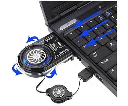 Mini Vacuum Strong Cool Air Extract USB Notebook Laptop Cooling Cooler Fan Pad for Notebook Laptop USB Gadget