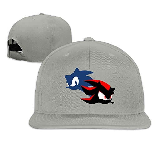 Shadow The Hedgehog Logo Adjustable.Fitted Flat Bill Trucker Hats