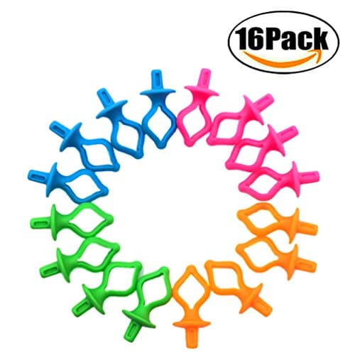 FBAPluto 16 pieces Bobbin Thread Holder - Storage your Bobbins on Top of Thread Spools - Bobbins Organizer and Saver From Dream Stitch Great for embroidery, quilting and sewing thread