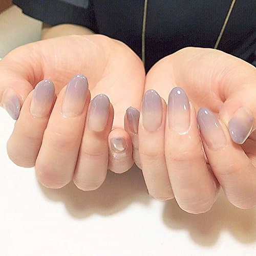 Elegant 5 Style Optional 24Pcs/Set Small Round Head Finished False Nails,Middle-Long Girl Full Nail Tips Art Tool Bride E53