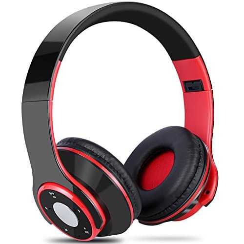 Bluetooth Headphones Over Ear, Yica Foldable Wireless Headset Headphone with Microphone for PC/Cell Phones/TV (Hi-Fi Stereo,EQ Heavy bass,SD card slot,FM Radio)