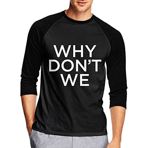 Yasb Tshirt Why Don't We 100% Polyester 3/4 Sleeve Team Raglan Shirt Graphic Baseball Shirts For Mens