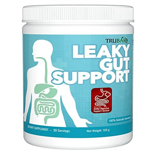 Leaky Gut Support, Nutritional Supplement Powder with Vitamins, Minerals, Herbs, Probiotics for Medicinal Health
