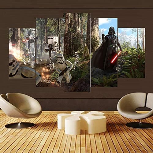 XLST Modern Printing Modular Canvas 5 Panel Movie Star Wars HD Wall Art Poster Vintage Home Decor Painting