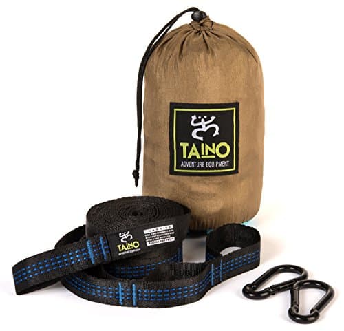 Double Hamaka Hammock Bundle with Quickstraps 400 pound capacity travel hammock for camping, traveling, backpacking, hiking, and more! Includes easy to use 10 foot nylon web hammock straps with loops for simple set up