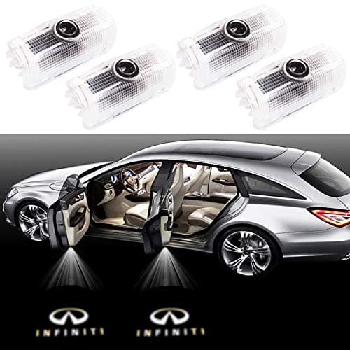 Eogifee Car LED Door Projector Courtesy Laser Projector Welcome Lights Ghost Shadow Light for The Replacement of Infiniti EX FX G M Q50 Q60 QX50 QX56 QX70 QX80 Series (4 Pack)