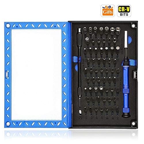 63 In 1 Precision Screwdriver Set, Fixinus 59 Magnetic Bits Driver Kit with Opening Pry Spudgers Tool for iPhone Laptop Macbook, Xbox, Thomas Toys Repair Tool Kit