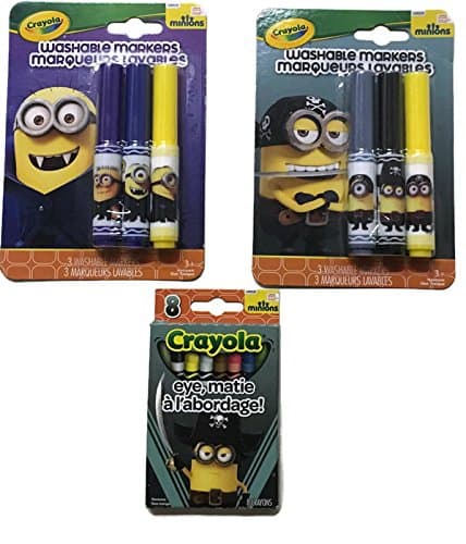 Crayola Minions Washable Markers & Crayons 3 pack