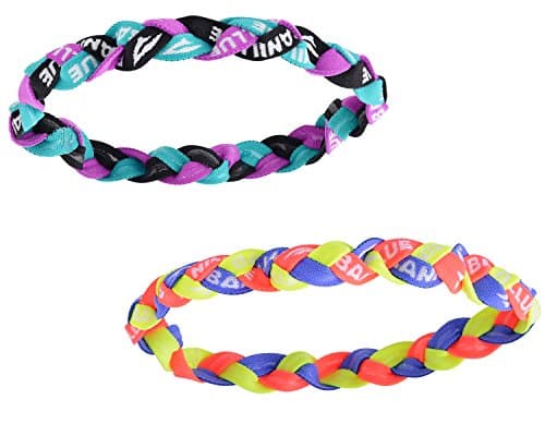 2 Pack Active Sports Headband- Multi Color Non Slip Silicone Braided Headband- Great for Running, Yoga, Soccer, Tennis, Basketball, Workout- One Size Fits All