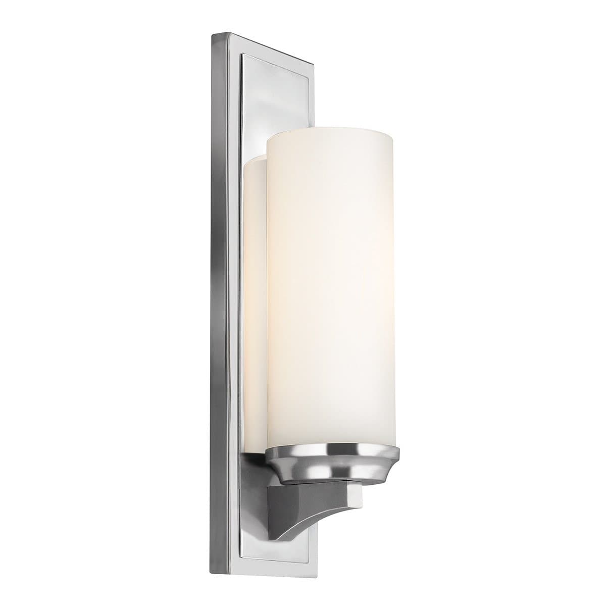 Elstead FE/AMALIA1/LBATH Amalia 1 Light Large Bathroom Wall Light In Polished Chrome - Height: 406mm