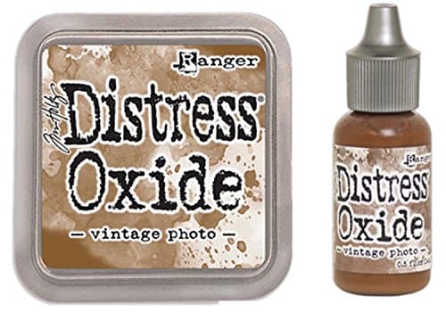 SPECIAL BUNDLE Ranger Tim Holtz Distress Oxide Ink Pad VINTAGE PHOTO + Reinker