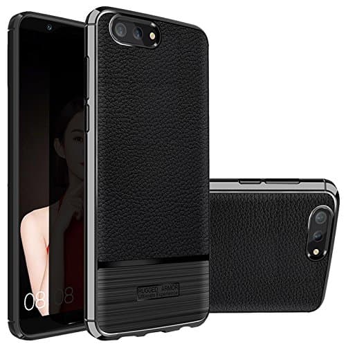 Honor View 10 Case,Ultra Thin Light Weight Slim Fit Case Carbon Fiber Premium Shock Absorbing TPU Bumper Full Protection Cover for Huawei Honor V10/ Honor View 10 (Black)