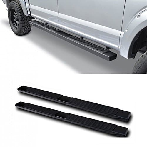 VioGi 2pcs New GM Style 6" Black Aluminum Side Step Nerf Bars + 8 Brackets + Necessary Mounting Hardware For 04-14 F150 Crew/SuperCrew Cab Pickup Truck