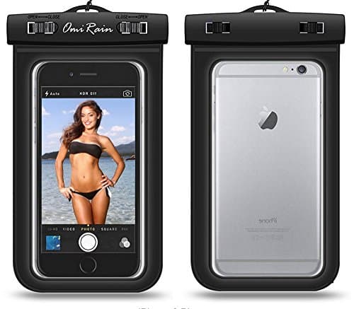 Omi Rain, Waterproof iPhone Case, Waterproof Phone, For Protect Your iPhone 6 or 7, Documents, Plastic Cards and Cash on Active Rest, Beach and Sports
