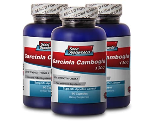 Fat burner knockout - GARCINIA CAMBOGIA EXTRACT 1300 Extra Strength Formula - Garcinia diet - 3 Bottles 180 Capsules