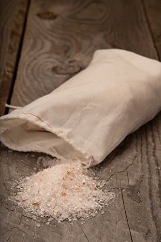 2.2 Lbs. Bulk Coarse Ground Himalayan Pink Salt in a Natural Cotton Bag