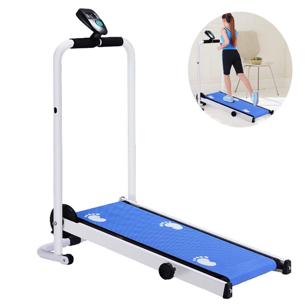 Folding Small Treadmill Multifunctional Mini Walking Machine Quiet Shock Absorption Mechanical Treadmill Fitness Equipment Home Portable Running Jogging Machine