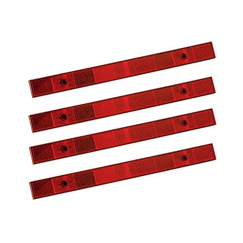 Bargman 74-72-030 Reflector (Red 1" x 12" Conspicuity with Adhesive Back - 4 Pack)